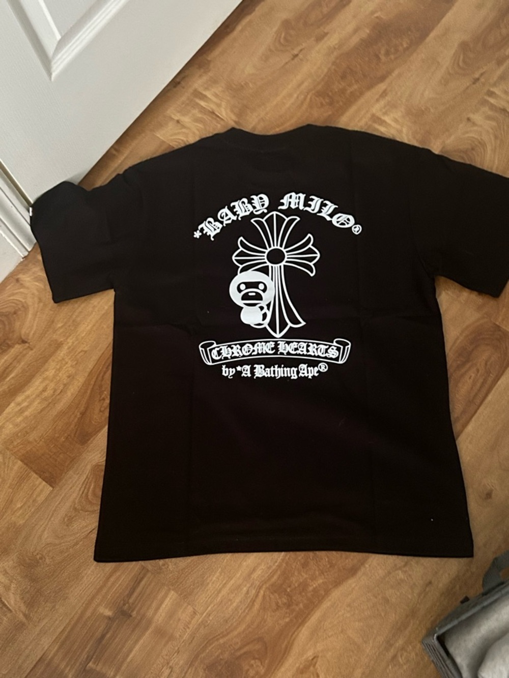 Chrome Hearts Black T-Shirt with White Graphic Logo - Picture 2 of 2